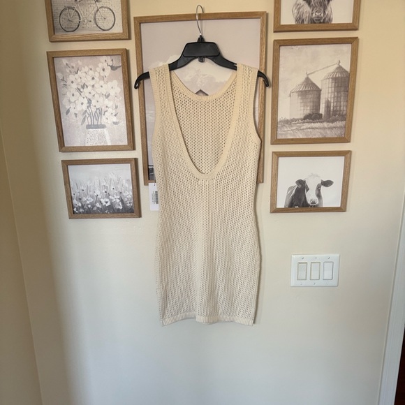 Reformation Ravello Knit Mini Dress -Cream - Picture 6 of 6